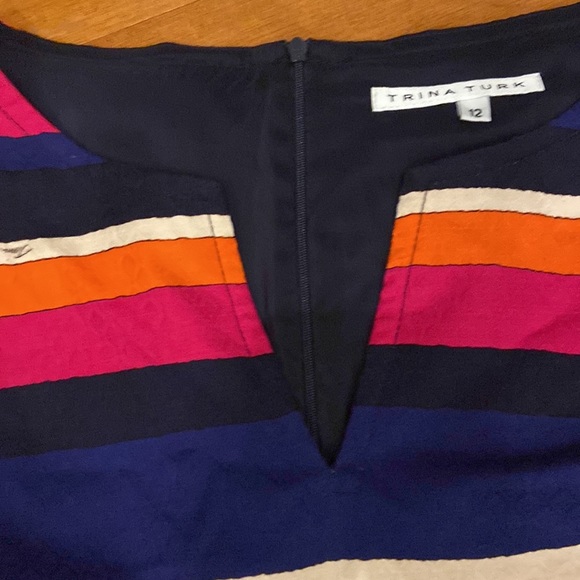 Trina Turk size 12 short sleeve dress multicolor - Picture 4 of 10
